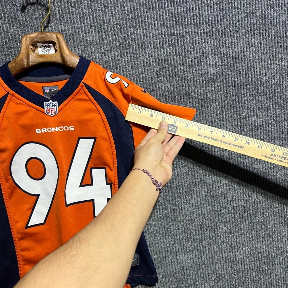 Nike Denver Broncos Jersey Kids S (8) Orange DeMarcus Ware 94 On Field Football